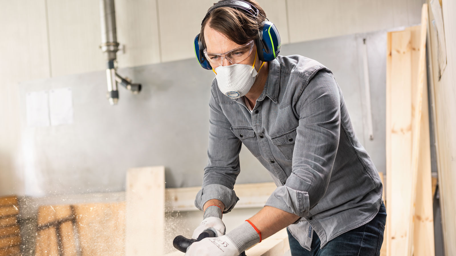 Moldex M5 Earmuffs – 34 dB SNR Hearing Protection, H39/M31/L24 - Image 3